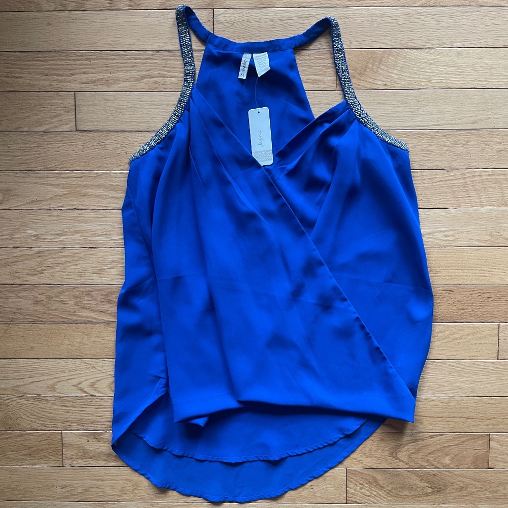 Brand New Japna Women’s Embellished Dress Tank Top Blouse